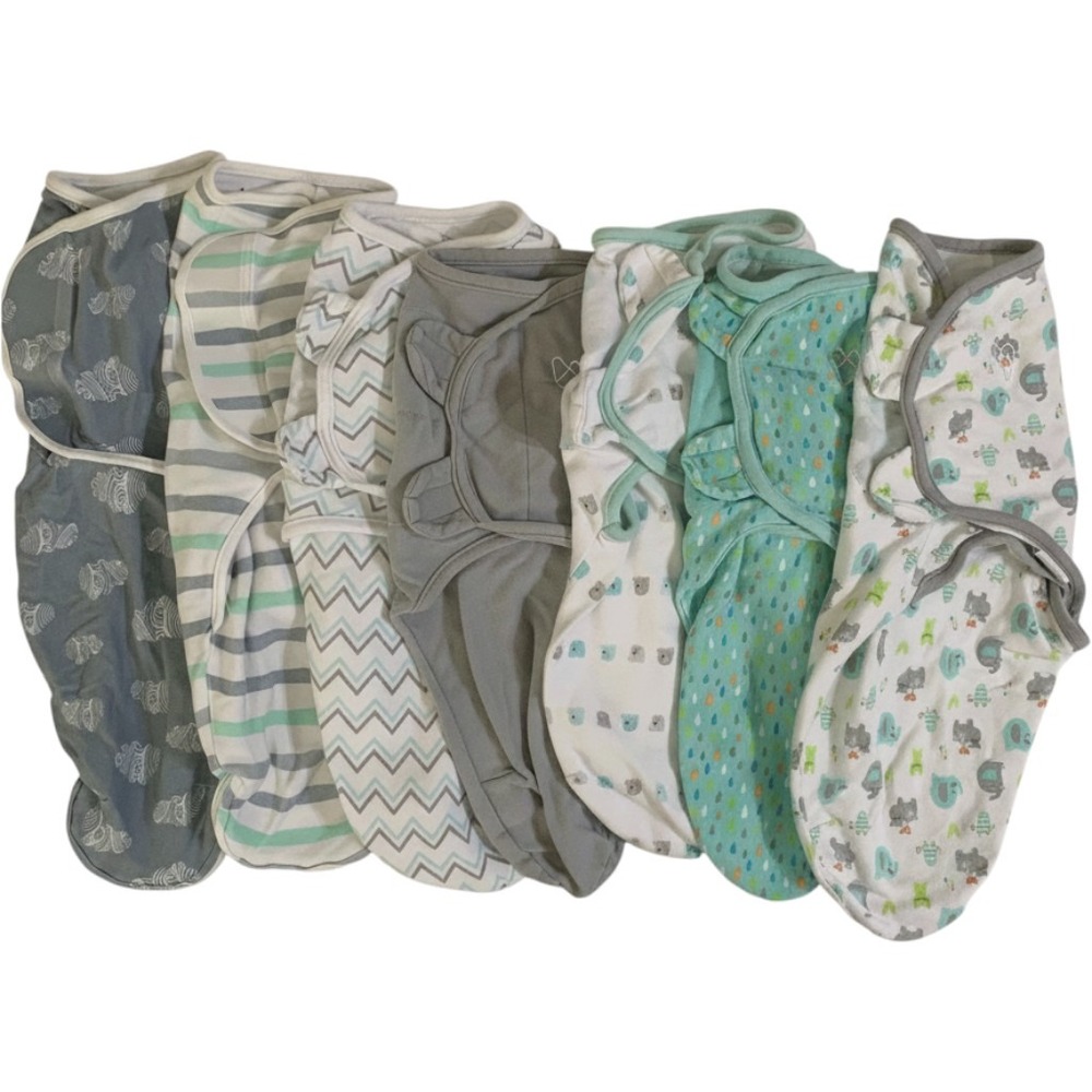 Summer Infant SwaddleMe 7 Pack Baby Swaddles Small Medium 0-3 Months